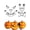 10pcs, variant on Metal Halloween Cookie Cutters Pumpkin Carving Molds Set Stainless Steel Molds, Jack-O-Lantern Carving, Halloween Baking, Oversized Cookie Cutter Set, Dishwasher Safe