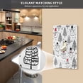 thumbnail image 5 of Yayeee Blank Wall Plate Cover 1-Gang 4.5"x2.7" Home Unused Decorative Outlet, Black Cartoon Snowmen, 5 of 7