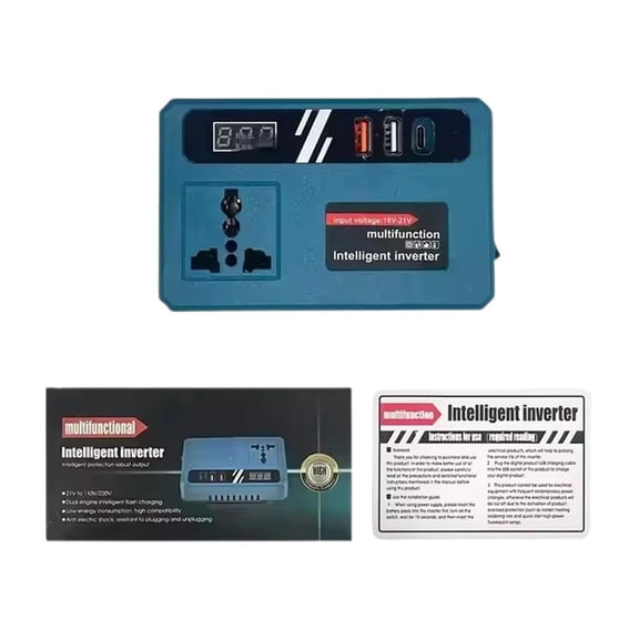 Lithium Battery Inverter | Portable Power Station Charging Power Supply | Power Inverter | Portable Power Station for Camping | Emergency Use