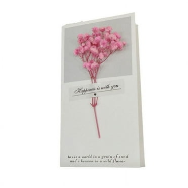 Christmas Birthday Card, Dried Flower Card, Handheld Gift, Teacher's Day Gratitude, Graduation Valentine's Day Card