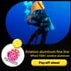 thumbnail image 2 of Sonducket Carrete Keep Diving, carrete de cuerda de poliéster portátil, carretes giratorios colgantes, accesorios de buceo para actividades al Deportes acuáticos Rosa roja 15m, 2 of 6