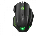 thumbnail image 4 of Wired Gaming Mouse, USB Computer Mouse, 7 Button Wired Optical Mouse, Up to 2400 DPI, Silent Click Ergonomic Shape Design, Less Hand Fatigue, for Windows PC, Mac, Laptop (Black), 4 of 4