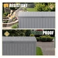 thumbnail image 4 of SONGMY 270 Gallon Outdoor Storage Deck Box with Divider, Double Wall Storage Box with Lockable Lid for Garden Tools, Pools Supplies (Gray), 4 of 7