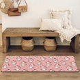 thumbnail image 4 of Pink Cow Heart Pattern Bathroom Rugs Mat,Non Slip Microfiber Bathroom Rug,Rubber Backing,Soft Bathroom Mats for Bathroom Floor,Tub and Shower,47x17in(120x43cm), 4 of 5