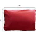 thumbnail image 4 of Cheer Collection Velour Throw Pillows - Set of 2 Decorative Couch Pillows - 12" x 20" - Maroon 12" x 20" (Set of 2) Maroon, 4 of 4