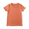 thumbnail image 4 of Gubotare Little Girls Tops Girls Shirt Toddler T-Shirt Concert Shirts Summer Short Sleeve Top 5T 6T (Orange,5-6 Years), 4 of 6