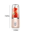 thumbnail image 4 of Meitianfacai Portable Blender, USB Rechargeable Fruit Juicer with Powerful 6 Blades for Shakes & Smoothies, Mini Juicer Cup for Travel Sports Outgoing Kitchen, 4 of 6