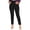 Black, variant on hlysgo Women's Casual Dress Pants Pleated Elastic Waist Soft Fitness Trousers Work Business Officewear Pant with Pockets Black,L