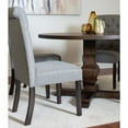 thumbnail image 5 of Roundhill Furniture Kerbau 5 Piece Transitional Polyester Foam Tufted Dining Table with Chairs, Gray, 5 of 9