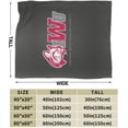 thumbnail image 3 of Indiana Wesleyan University Logo Fleece Blanket, Very Soft Microfiber Flannel Blanket for Couch Warm and Cozy for All Seasons, 3 of 8