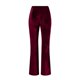 thumbnail image 4 of Gibobby Pantalones para el frío de mujer Pantalones de terciopelo para mujer, cintura alta, pierna ancha, elásticos, cintura elástica, pantalones con frontal(Rojo,XG), 4 of 5