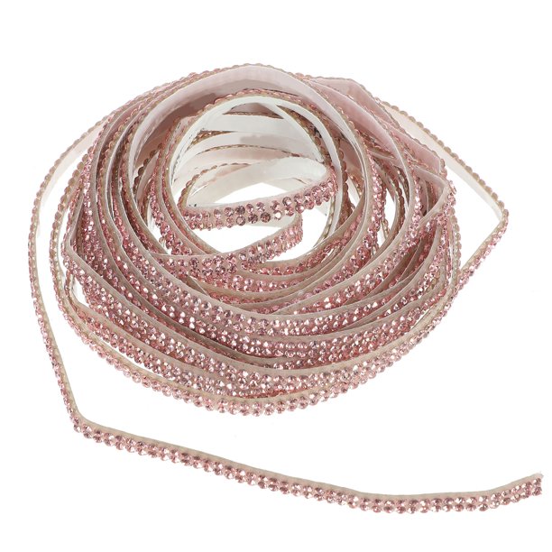 Houderco De Strass Decorativa Rosa Para Manualidades Y Adornos Con Adhesivo Resistente