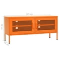thumbnail image 2 of vidaXL TV Stand TV Unit Sideboard Home TV Console Media Unit Cupboard Steel, 2 of 9