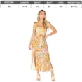 thumbnail image 2 of Vestido de mujer, tirantes con cordones y abertura en el pecho, vestido floral, nueva moda de primavera y verano, 2 of 6
