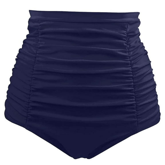 Women's High Waisted Swim Bottoms Skirts Ruched Bikini Tankini Briefs Swimsuit Shorts Underwear Swimsuit Bottoms Swim Skirt Womens plus Size Board Shorts for Swimming plus Size Swim Pants 5x Women