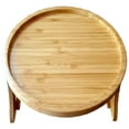 thumbnail image 2 of GROWTH TANK Sofa Armrest Clip-On Tray, Tableware Serving Tray for Phone Fruit Dessert Breakfast, 2 of 9