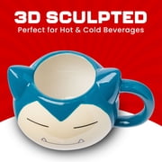 Silver Buffalo Pokemon Snorlax Face Ceramic 3D Sculpted Mug, 20 Ounces