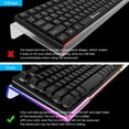 thumbnail image 2 of GFDYREE Clear 366 Kinds RGB Acrylic Tilted Full Size Computer Keyboard Holder,PC Keyboard Stand Tray Holder for Easy Ergonomic Typing and Working at Home and Office Upgraded Version, 2 of 7