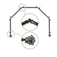 thumbnail image 2 of Fabritio 13/16" 5-Sided Bay Window Curtain Rod - Black, 2 of 3