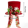 thumbnail image 3 of Bpyeka Christmas Tree Toppers, Large Velvet Hat and Lengthened Bowknot Christmas Tree Decorations Tabletop Ornaments for Holiday Home Decor, 3 of 6