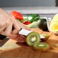 thumbnail image 4 of Ceramic Utility Knife with Cover, 5 Inch Paring Knife, Razor-Sharp Kitchen Knife with Ergonomic, Soft-Grip Handle with Peeler, 4 of 6