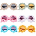 thumbnail image 1 of Guardurnaity Gafas de sol para niños de 6 uds., gafas de sol redondas con forma de flor para exteriores, gafas decorativas para bebés, Festival de Lentes, 1 of 6