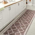 thumbnail image 4 of JONATHAN Y SANTA MONICA 2 x 10 Runner Rug, Derya Tribal Diamond Trellis - Brown/Beige, SMB129B-210, 4 of 9