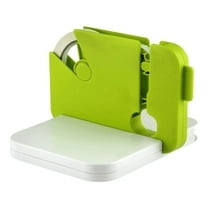 Tape Bag Sealer with Trimmer Blade: Ideal for Sealing Candy, Bread, and Meat. Easy to Cut and Trim Bags. Durable, Table-Mountable. Fast Sealer for Kitchen (Green)