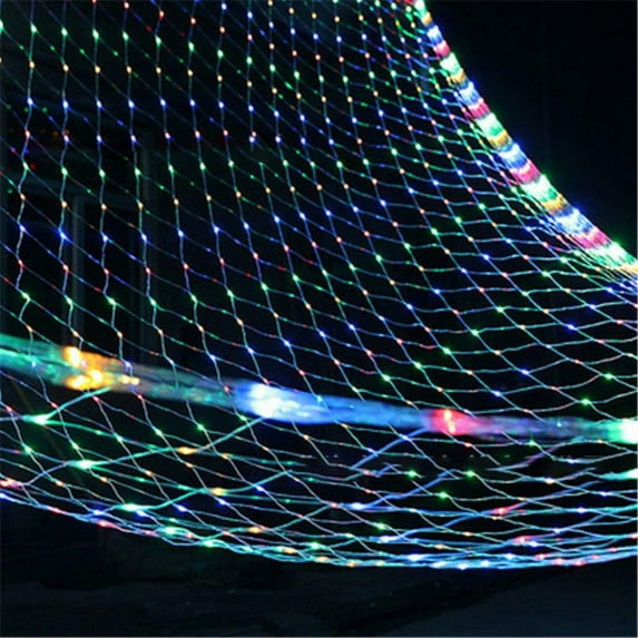 Net Mesh String Lights Waterproof, 8 Lighting Modes, 192 Light Bulbs, for Outdoor Indoor, Curtain, Christmas Tree, Bush, Party(9.8 ft x 6.6 ft)