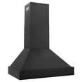 thumbnail image 3 of ZLINE 48" Ducted Vent Black Stainless Steel Wall Mount Range Hood (BS655N-48), 3 of 5