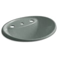 thumbnail image 6 of Kohler K-2839-8 Tides 20" Drop In Enameled Cast Iron Bathroom Sink - Off White, 6 of 8