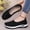 Black, variant on Aobny Easy Spirit Shoes Shoes Women Walking Shoes Flatform Mesh Shoes Shoes Soft Toe Slip-On Round Toe Flat Heel White Womens Shoes Casual,Size 39