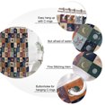 thumbnail image 3 of Purple Green Blue Plaid Bathroom Shower Curtains with 12 Hooks Polyester Waterproof Shower Curtain for Stalls and Bathtubs Moon Floral Cat Checked Decorative Bathroom Privacy Curtain 54x78 Inches, 3 of 9