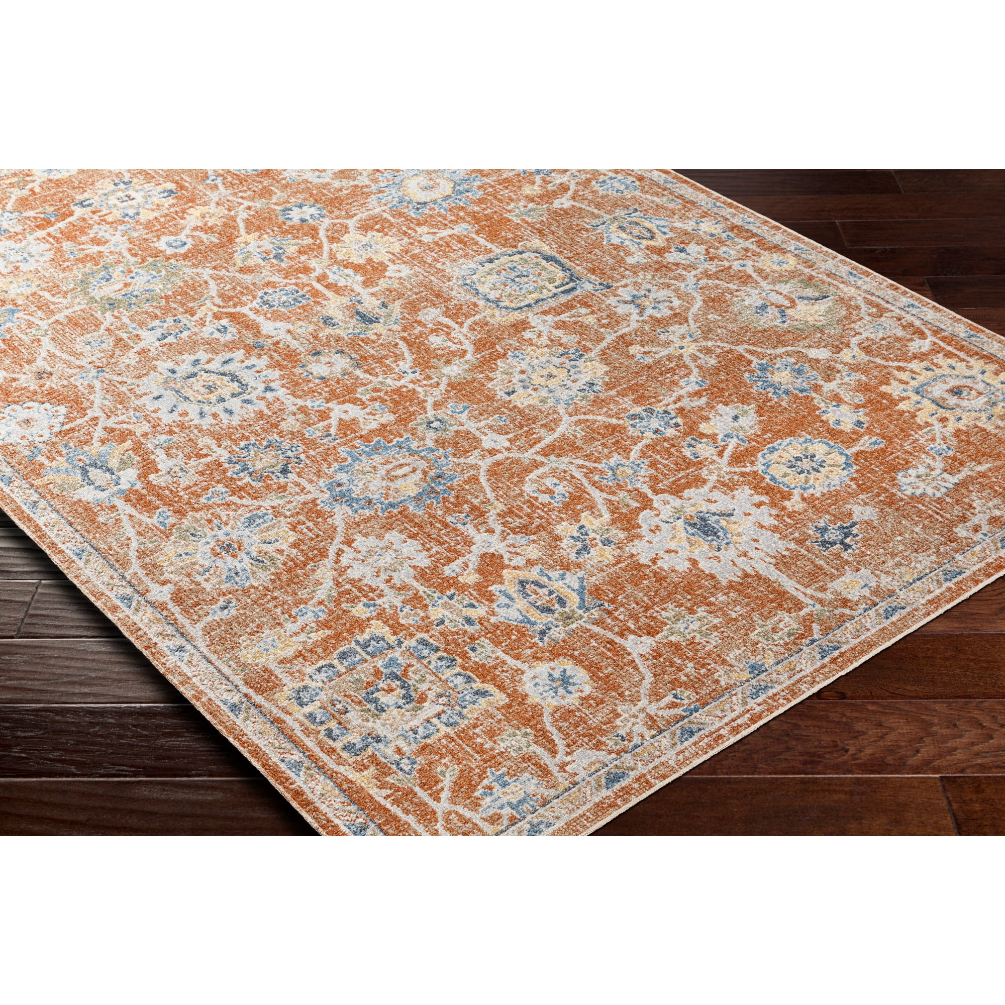 Artistic Weavers  Dark Brown/Navy 2' x 4'  Machine Washable Rectangle Area Rug
