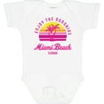 thumbnail image 3 of Inktastic Summer Enjoy the Sunshine Miami Beach Florida in Pink Boys or Girls Baby Bodysuit, 3 of 5