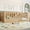 Natural + Pine + Plywood + Full, variant on Twin Size Floor Bed with High Fence, Solid Wood  Montessori Bed with Door, low-profile and No Box Spring Needed Design, Natural.(Patent Protection)