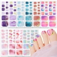 thumbnail image 4 of Toenail Polish Strips Adhesive Toenail Stickers Waterproof Toenail Art Stickers 3D Rhinestones Toenail Wraps for Woman, 4 of 21