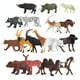 thumbnail image 1 of Modelo de juguete de animal salvaje estático de simulación, adornos didácticos de animales del bosque, león, cocodrilo, jirafa, elefante, 1 of 5