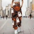 thumbnail image 2 of Casual Pants For Women Halloween Printed Loose Pocket Drawstring High Waisted Jogger Sweatpants For Daily Wear Cozy Fall And Winter Bottoms, 2 of 2