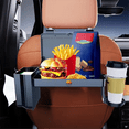 thumbnail image 6 of Backseat Food Tray for Car Headrest Snack Organizer Auto Table with Cup Holder Multifunctional Car Interior Tray, 6 of 6