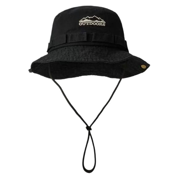 Unisex Outdoor Sun Protection Bucket Hat - Packable Wide Brim Safari Cap with Adjustable Chin Strap, Breathable Fishing and Hiking Hat, Summer UV Defense Sun Hat for Camping and Traveling