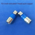thumbnail image 3 of 200 Unids Totalmente de Cobre Impermeable 75-5 RG6 Extruido F-Head Cable de TV Británico 24 Conector Universal Blindado A, 3 of 5