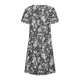 thumbnail image 5 of ICHUANYI Clearance Women's Summer Bohemian Print Short Sleeve Beach Dress Knee Length Dress(Gray, S) ICHUANYI WER2023080704571, 5 of 5