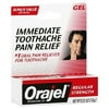 Orajel Pain Reliever Gel, Toothache, Immediate, Regular Strength 0.25 Oz / 7.0 G (Pack of 2)