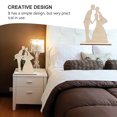 thumbnail image 3 of KONTONTY Creative Khaki Bride Groom Models for Decor Made from Plastic Lovely Kissing Design, 3 of 8