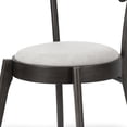 thumbnail image 6 of Set of 2 Alan Arm Chair in Vintage Gray Faux Leather with Contrasting Stitching, 6 of 6