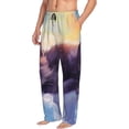 thumbnail image 6 of Sikiie Colorful Cloud Sleeping Cat Mens Pajama Pants Sleep & Lounge Pants, PJ Bottoms With elastic waistb and Pockets Small, 6 of 6