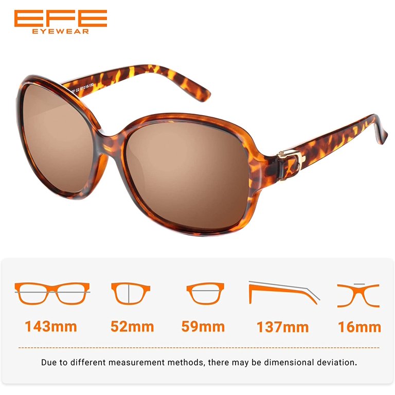 Oversized Polarized Sunglasses with UV Protection Composite Frame Classic Oversized Polarized Sunglasses for Women Composite  main image 2
