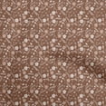thumbnail image 1 of oneOone Cotton Cambric Brown Fabric Asian Retro Floral Craft Projects Decor Fabric Printed By The Yard 56 Inch Wide, 1 of 4