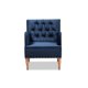 thumbnail image 2 of Sillón tapizado en terciopelo azul marino Baxton Studio Eri 1.93271E11, 2 of 2
